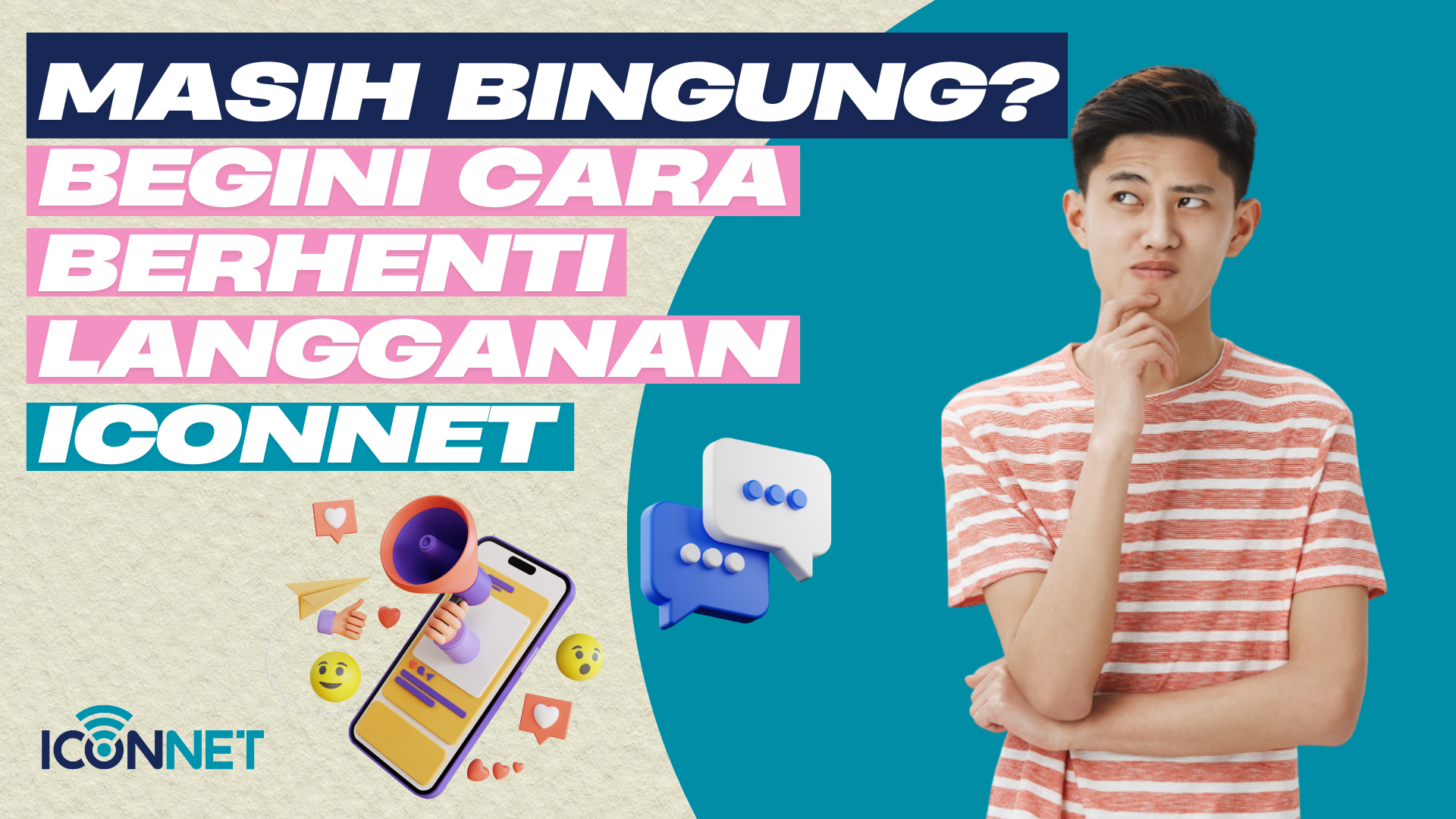 cara berhenti langganan iconnet